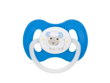 CANPOL BABIES Cumlík silikón symetrický 18m+ Bunny&Company - modrá