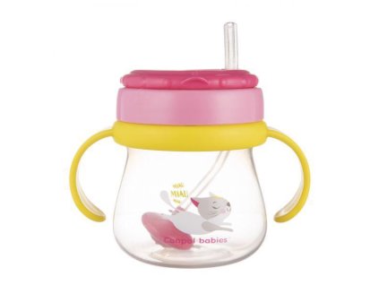 CANPOL BABIES Hrnček športový so slamkou a závažím 250ml