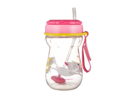 CANPOL BABIES Hrnček športový so slamkou a závažím 350ml