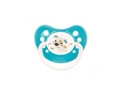 CANPOL BABIES Cumlík silikónový anatomický Bunny&Company 6-18m - tyrkysová