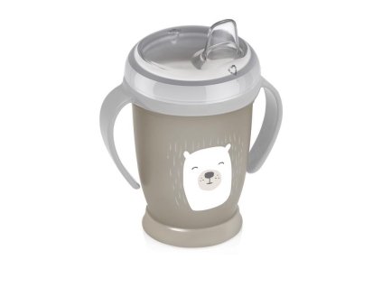 LOVI Nevylievajúci hrnček Buddy Bear 250 ml, 6m +