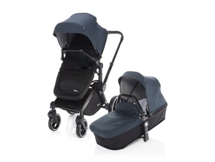 Zopa SET Podvozek Evoque + Farebný set ku kočárku Evoque, B/BL_Petrol Blue