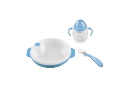 Nuvita Set 2ks silikónových lyžičiek, Pastel blue