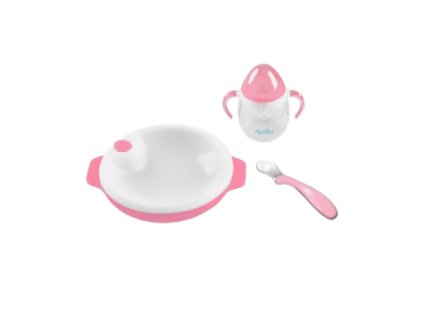 Nuvita Set 2ks silikónových lyžičiek, Pastel pink