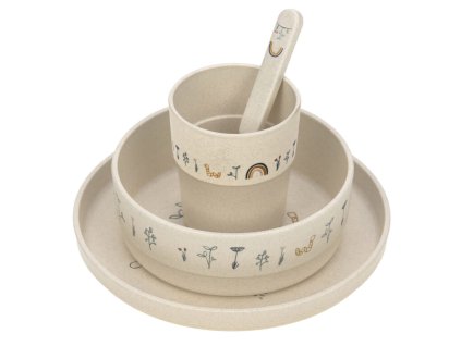 Lässig Dish Set PP/Cellulose Garden Explorer (Variant LÄSSIG Dish Set PP/Cellulose Little Forest fox)