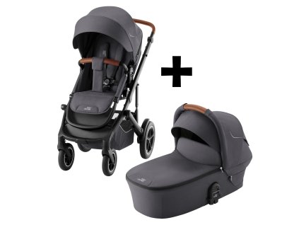 Britax Römer Set kočárek Smile 5Z + hluboká korba, Midnight Grey
