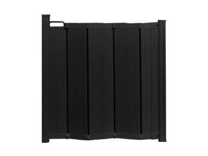 Baby Dan Zábrana Babydan Guard Me Black lamelová 55 - 89 cm samoskladacia