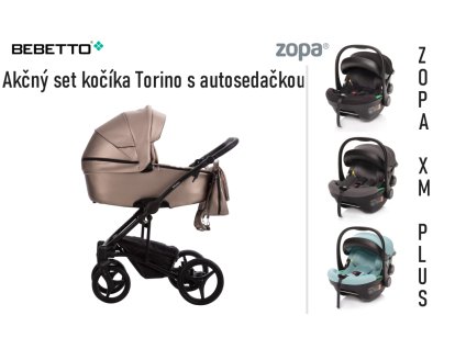 Kombinovaný kočík TORINO PRO 02 + Autosedačka XM Plus I-Size (Farba Autosedačky Aquatic Freen)