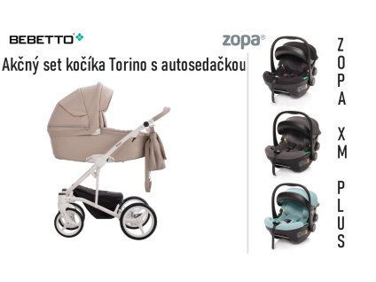 Kombinovaný kočík TORINO PRO 01 + Autosedačka XM Plus I-Size (Farba Autosedačky Aquatic Freen)