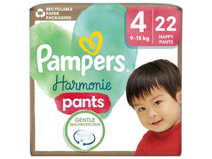 PAMPERS Nohavičky plienkové Harmonie Baby veľ. 4, 22 ks, 9kg-15kg