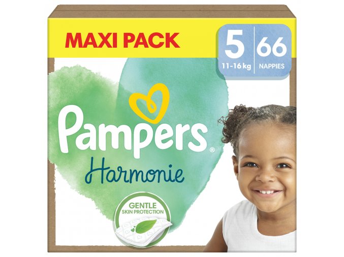 PAMPERS Plienky jednorázové Harmonie Baby veľ. 5, 66 ks, 11kg-16kg