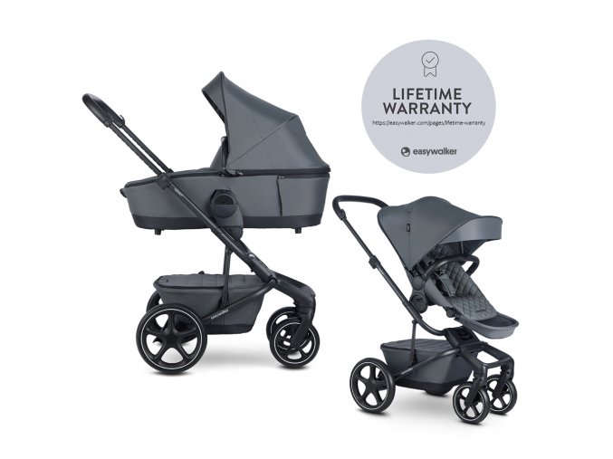 EASYWALKER Kočík kombinovaný Harvey⁵ Premium 2v1 Mineral Grey LITE RWS