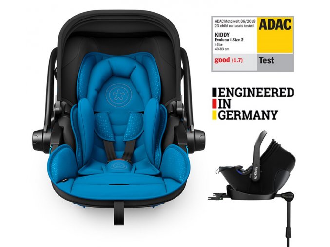 KIDDY Autosedačka Evoluna i-size 2 + Isofix základňa 40-83 cm Summer Blue