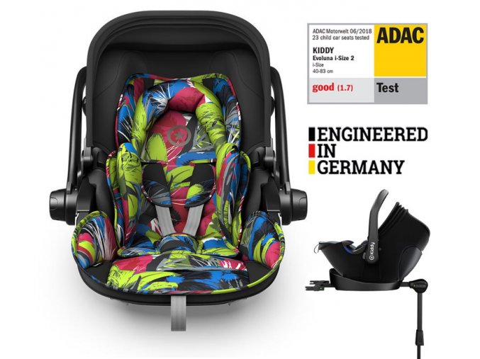 KIDDY Autosedačka Evoluna i-size 2 + Isofix základňa 40-83 cm Street Jungle