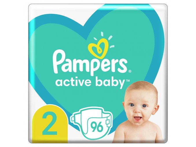 PAMPERS Active Baby Plienky jednorazové 2 (4-8 kg) 96 ks