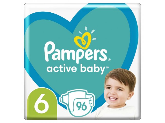 PAMPERS Active Baby Plienky jednorazové 6 (13-18 kg) 96 ks - MEGA PACK