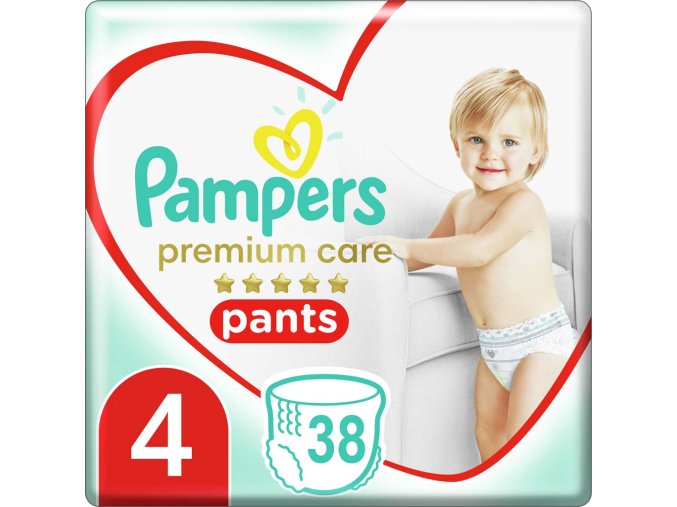 PAMPERS Premium Care Pants Nohavičky plienkové jednorazové 4 (9-15 kg) 38 ks