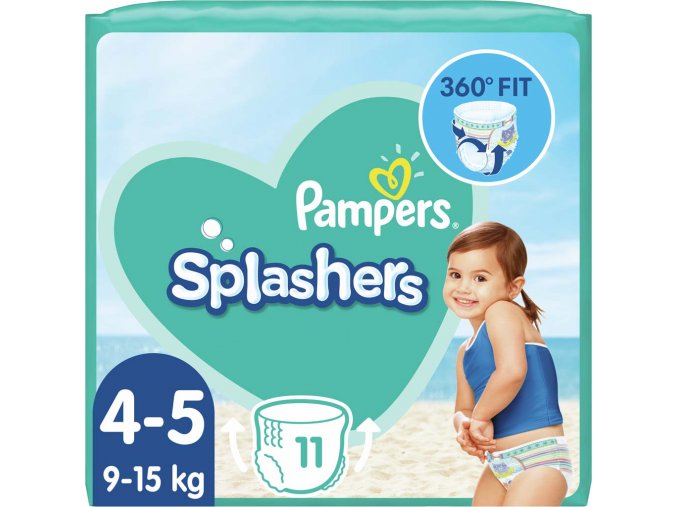 PAMPERS Splashers Plienky do vody jednorazové 4-5 (9-15 kg) 11 ks