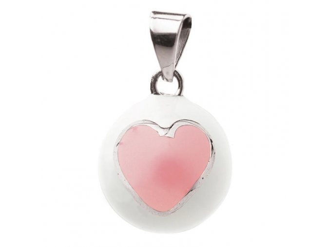 BABYLONIA BOLA White with pink heart