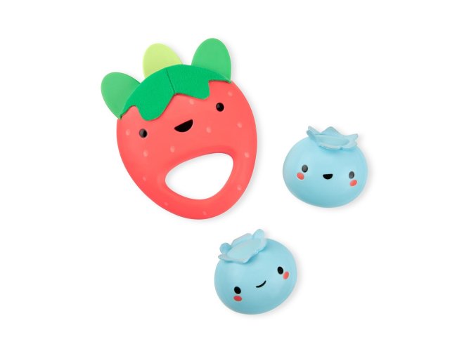 SKIP HOP Hrkálka Farmstand Berry Cute Band set 3 ks, 3m+