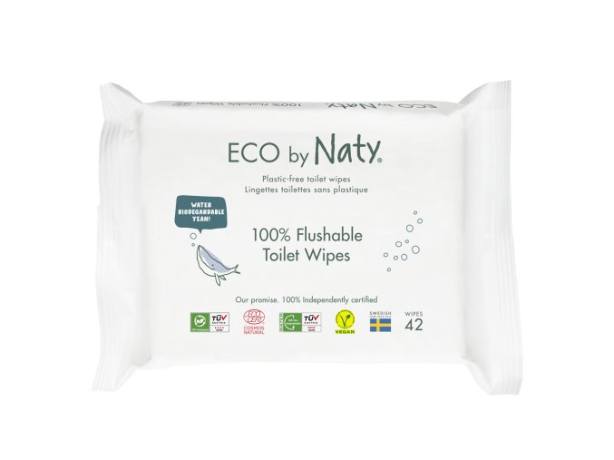 ECO BY NATY Obrúsky vlhčené toaletné Eco 42 ks