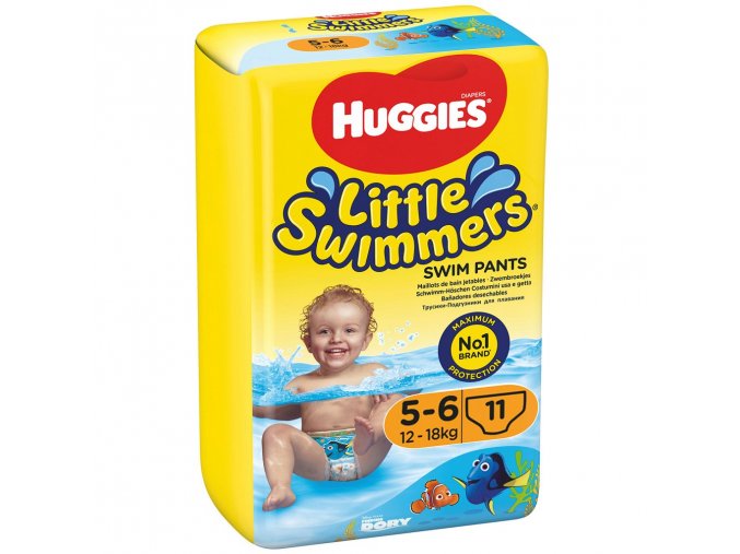 HUGGIES Little Swimmers Plienky do vody jednorazové 5-6 (12-18 kg) 11 ks