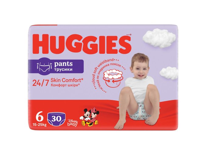 HUGGIES Pants Nohavičky plienkové jednorazové 6 (15-25 kg) 30 ks