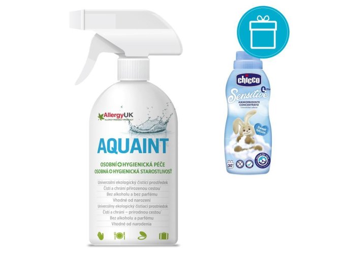 CHICCO Aviváž koncentrovaná Sladký Púder, 750 ml + AQUAINT 500 ml