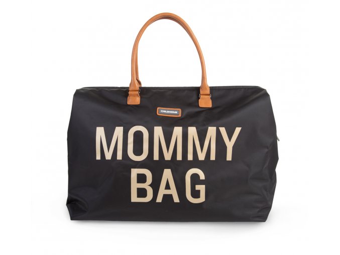 CHILDHOME Prebaľovacia taška Mommy Bag Black Gold