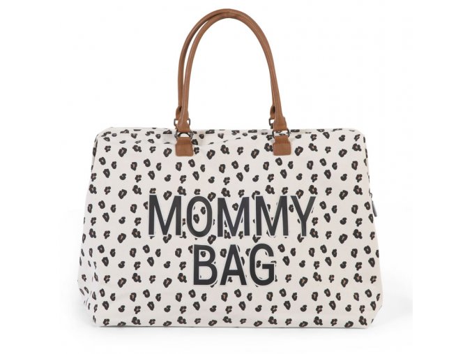 CHILDHOME Prebaľovacia taška Mommy Bag Canvas Leopard