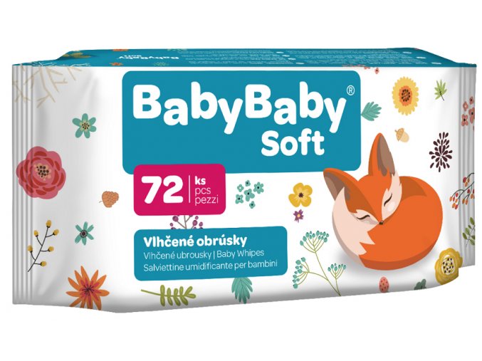 BABYBABY SOFT Obrúsky vlhčené 72 ks