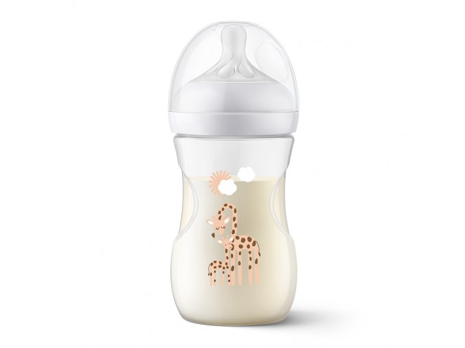 Philips AVENT Fľaša Natural Response 260 ml, 1m+ žirafa