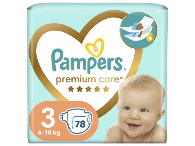 PAMPERS Plienky jednorázové Premium Care veľ. 3 (78 ks) 6-10 kg