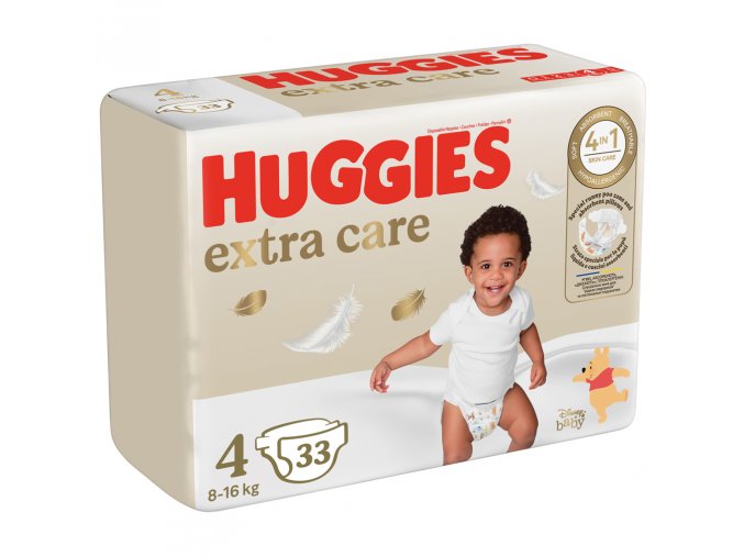 HUGGIES® Plienky jednorázové Extra Care 4 (8-14 kg) 33 ks