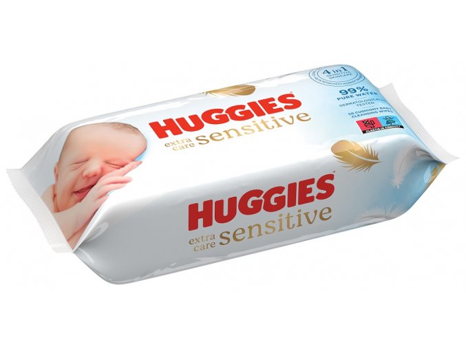 HUGGIES® Obrúsky vlhčené Extra Care Single 56 ks