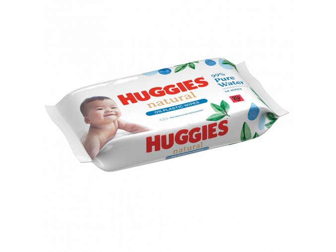 HUGGIES® Natural Pure Water Obrúsky vlhčené 48 ks