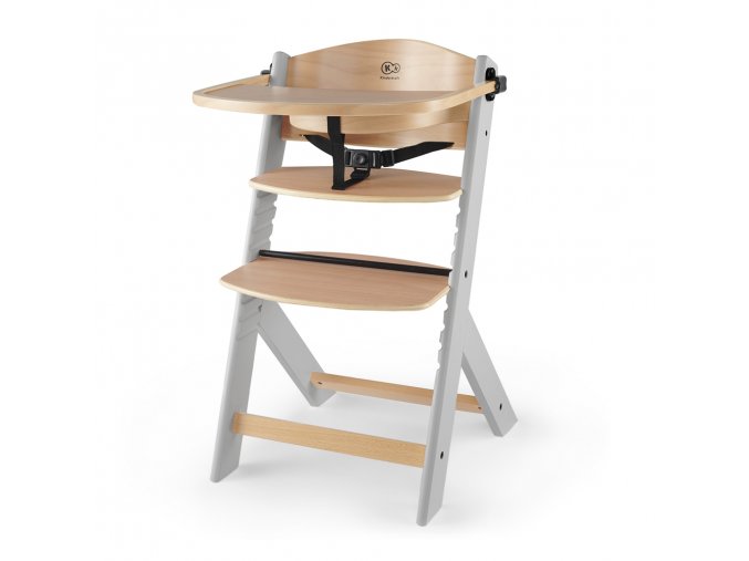 KINDERKRAFT SELECT Stolička jedálenská Enock Grey wooden, Premium