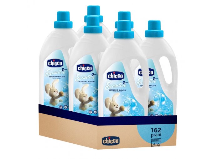 6x CHICCO Prostriedok prací detský Sensitive 1,5 l (27 praní)