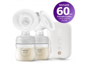 Philips AVENT Odsávačka materského mlieka elektronická nabíjacia DUO SCF398/11