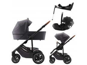 Set Smile 5Z + carrycot + Baby-Safe PRO + Vario Base 5Z, Midnight Grey