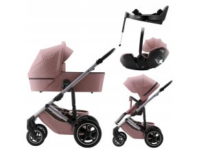 Set Smile 5Z + carrycot + Baby-Safe PRO + Vario Base 5Z, Dusty Rose