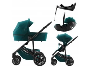 Set Smile 5Z + carrycot + Baby-Safe PRO + Vario Base 5Z, Atlantic Green