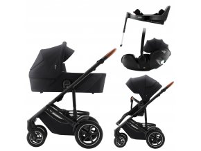 Set Smile 5Z + carrycot + Baby-Safe PRO + Vario Base 5Z, Galaxy Black