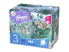 BELLA HAPPY Plienky jednorazové 3 Midi (5-9 kg) 144 ks - Big TOY BOX