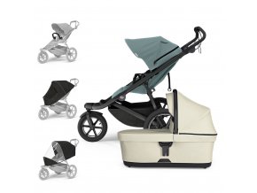 THULE Kočík Urban Glide 3 Mid Blue/Soft Beige set L