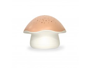 PABOBO Projektor nočnej oblohy s bielym šumom a senzorom plaču Star Mushroom Pink