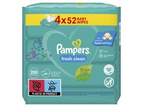 PAMPERS Obrúsky vlhčené Fresh Clean 4x52ks