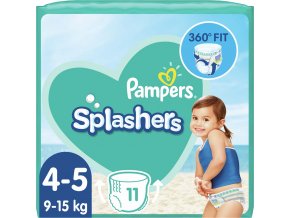 PAMPERS Splashers Plienky do vody jednorazové 4-5 (9-15 kg) 11 ks