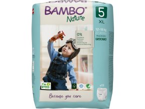 BAMBO Nature Pants Nohavičky plienkové jednorazové 5 XL (12-18 kg) 19 ks