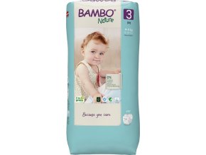 BAMBO Nature Plienky jednorazové 3 M (4-8 kg) 52 ks